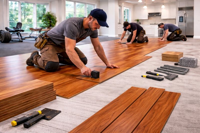 Cherry Floor Installation in Ashburn, VA