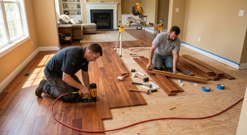 Cherry Floor Installation in Prince Georges County, MD