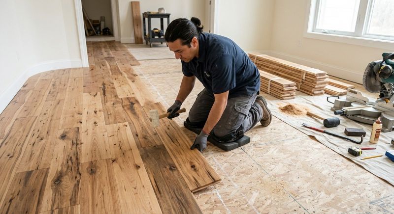 Hickory Floor Installation in Alexandria, VA