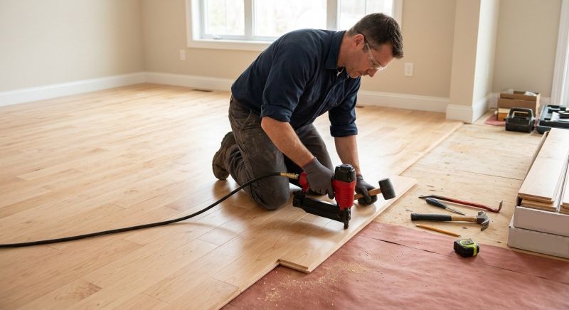 Maple Flooring Installation in Chantilly, VA