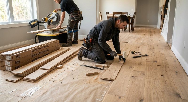 Oak Floor Installation in Rockville, MD