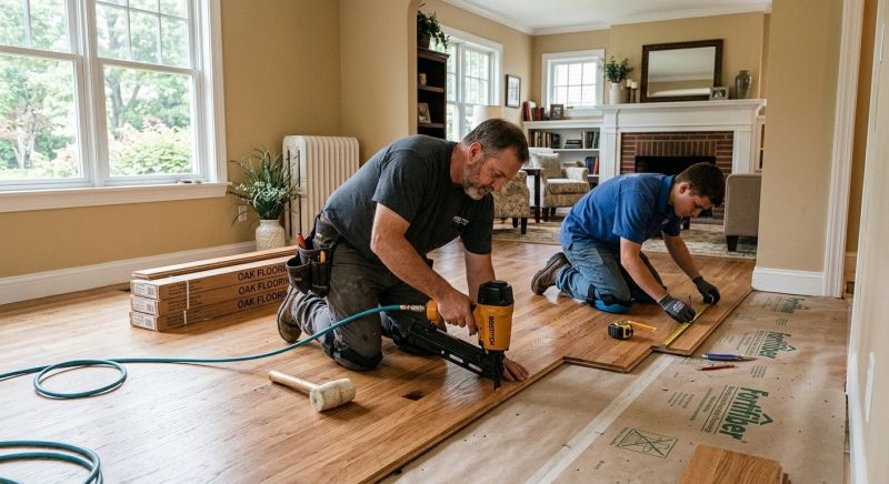 Oak Floor Installation in Sandy Spring, MD