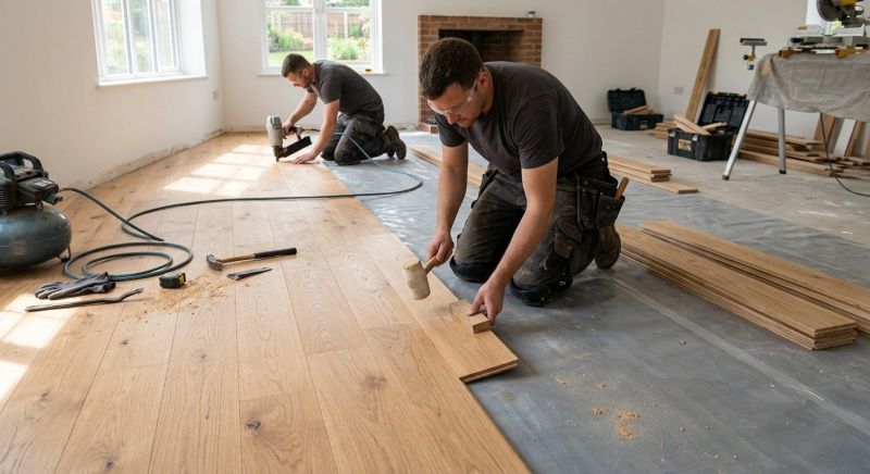 Oak Floor Installation in Silver Spring, MD