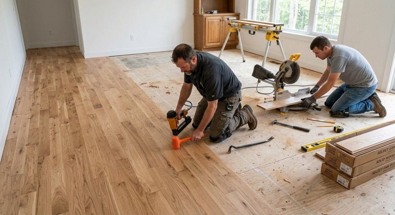 Oak Floor Installation in Triangle, VA