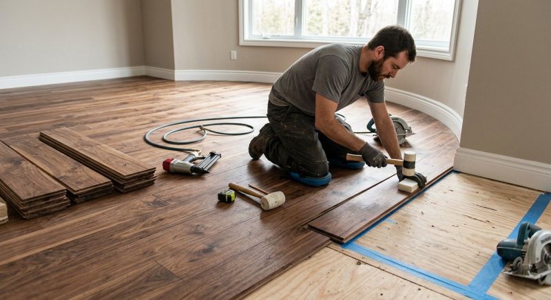 Walnut Flooring Installation in Alexandria, VA