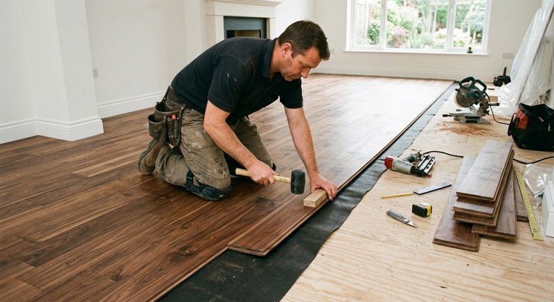 Walnut Flooring Installation in Alexandria, VA