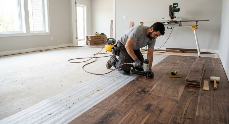 Walnut Flooring Installation in Alexandria, VA