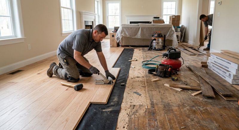 Wood Floor Replacement in Arlington, VA