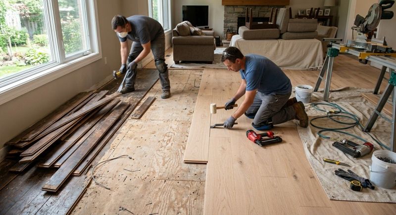 Wood Floor Replacement in Loudoun County, VA